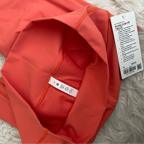 Coral lululemon leggings - Picture 3 of 6